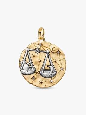Pandora Libra Zodiac Oversized Medallion Charm